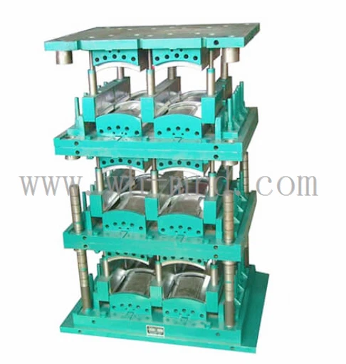 3-layers mold for brake lining